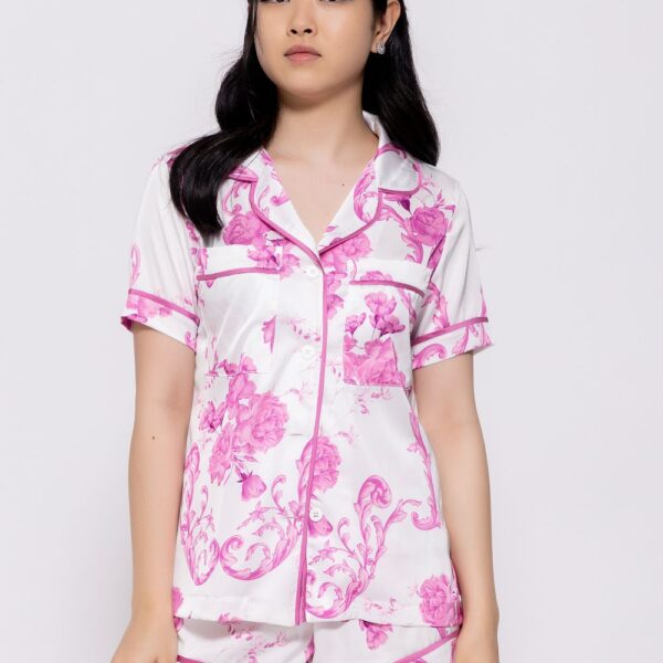 Blusa manga curta bloom