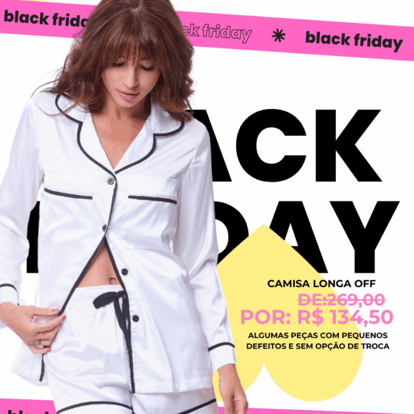 Blusa manga longa Off- BF