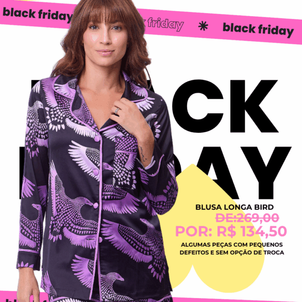 Blusa manga longa- Bird BF