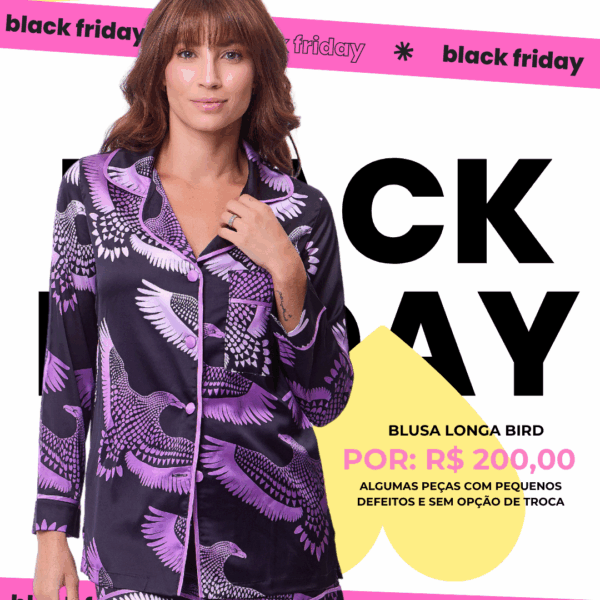 Blusa manga longa- Bird BF